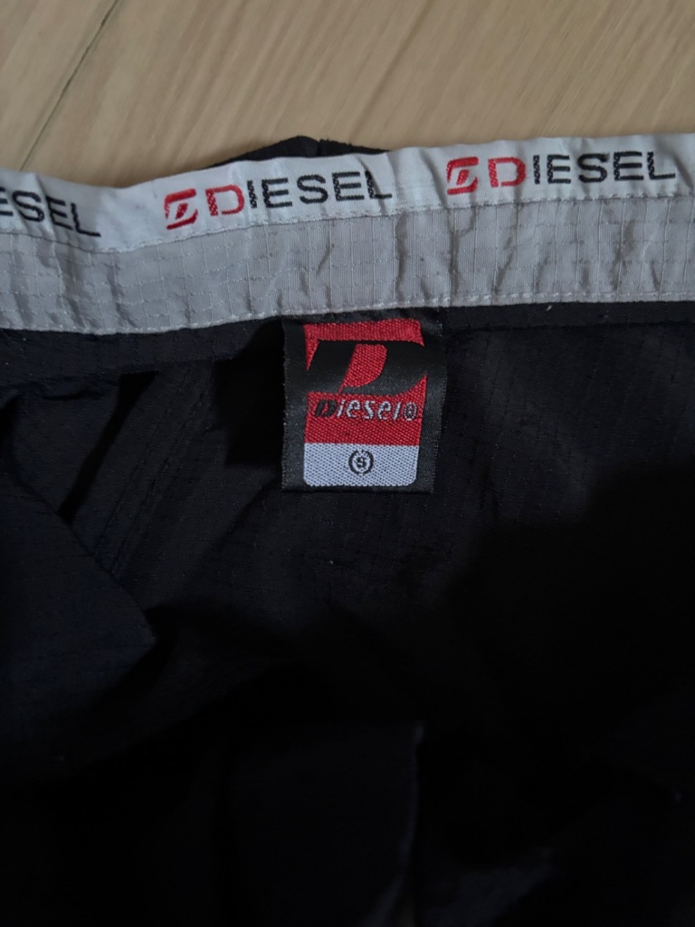 Diesel Black Cargo Track Pants with White Branded Waistband - Picture 7 of 7